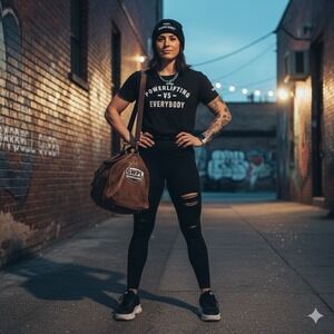 GWPL x Ironknight Powerlifting Vs Everybody Tee - XL Gym-girl Sports Core Tee